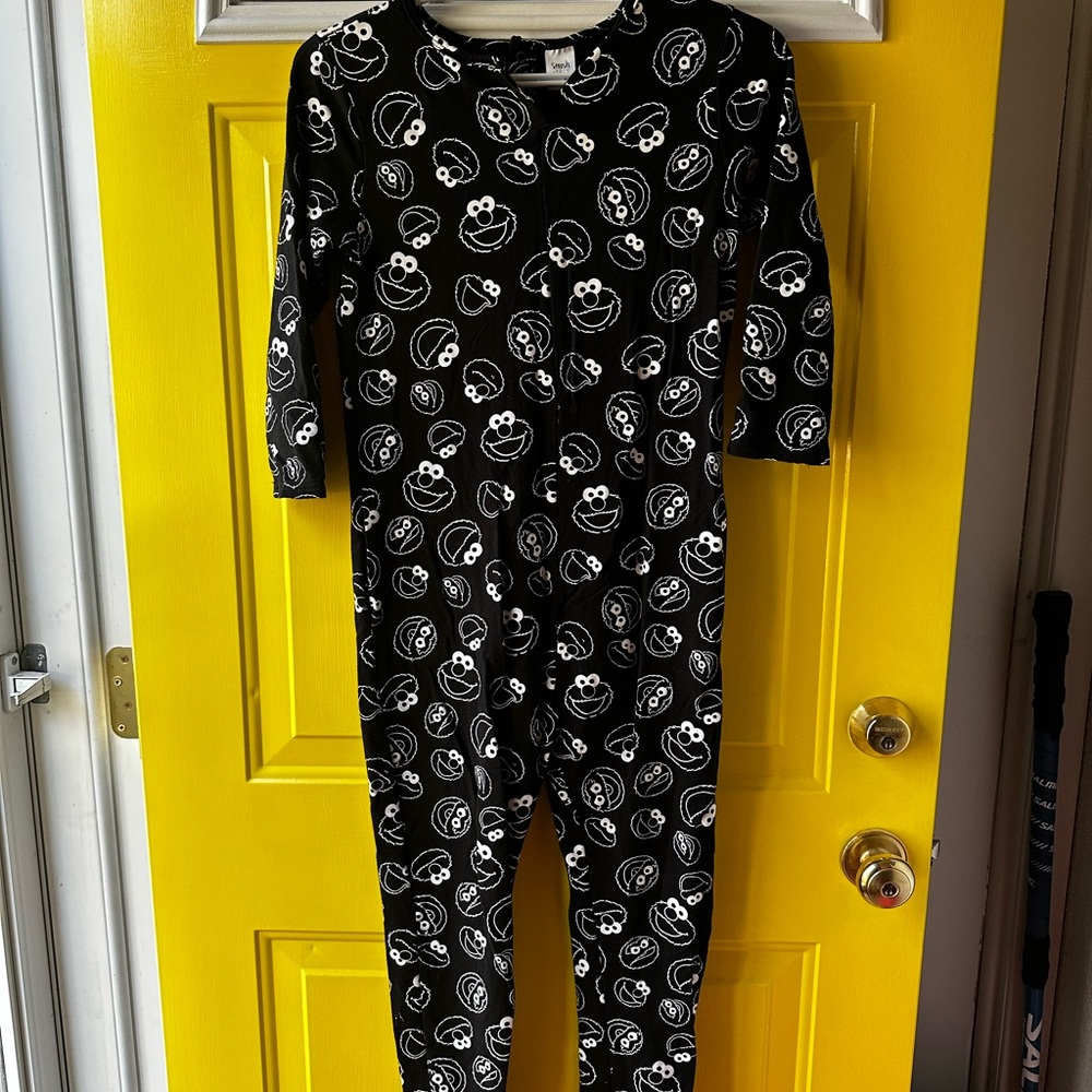 Smash + Tess Black and White Sesame Street Romper - Youth
